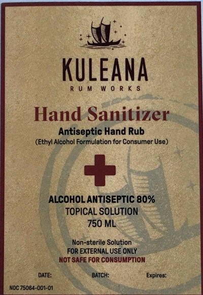 750 mL Front Label (750ml Krw Sanitizer)